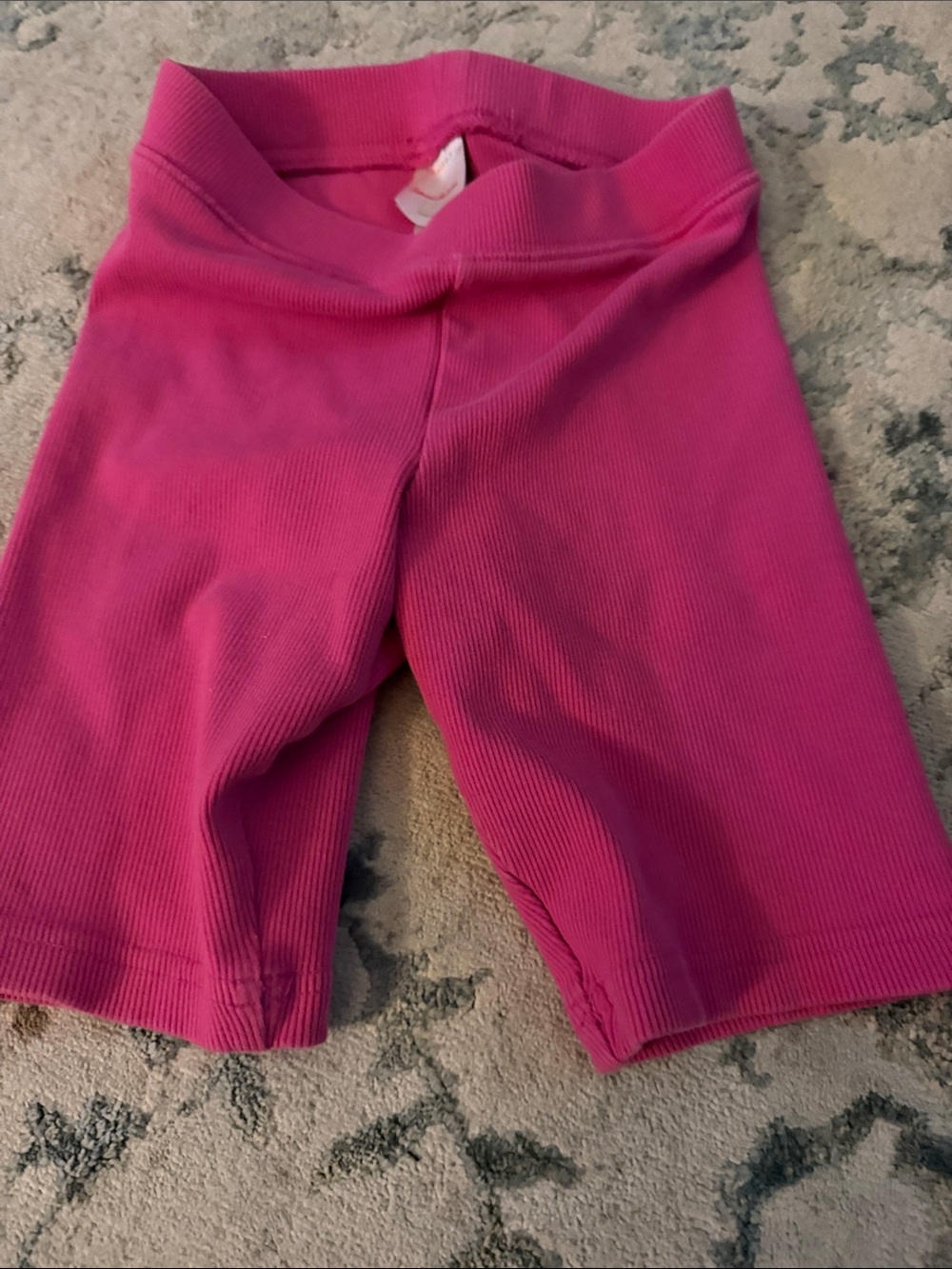Hanna Andersson Bright Pink Ribbed Stretch Kids Shorts